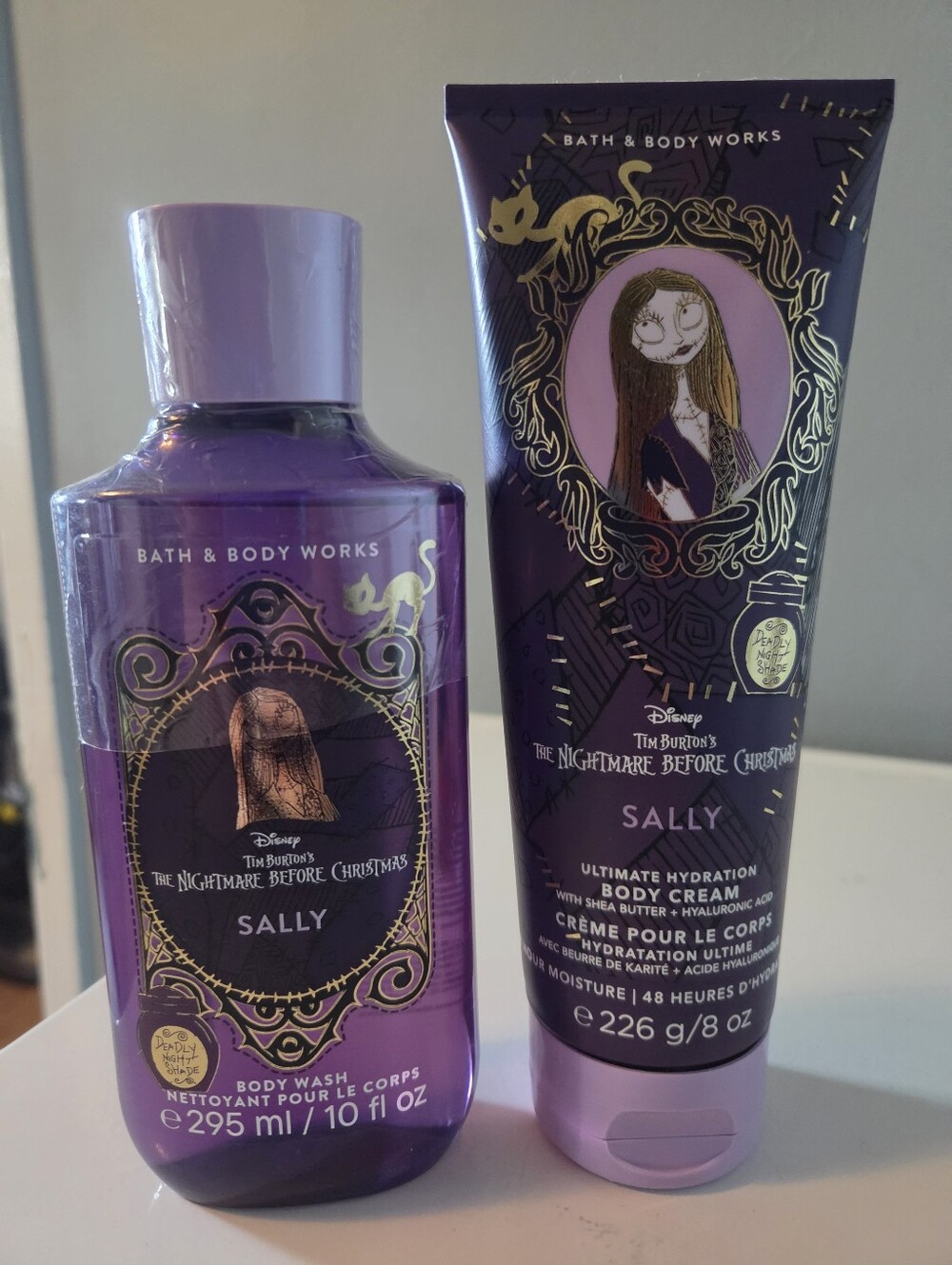 SALLY Bath & Body Works Purple Body Wash & Body Cream Set